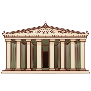 古代ギリシア時代にアテネのアクロポリスに建てられた。