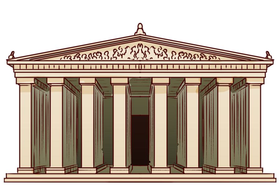古代ギリシア時代にアテネのアクロポリスに建てられた。