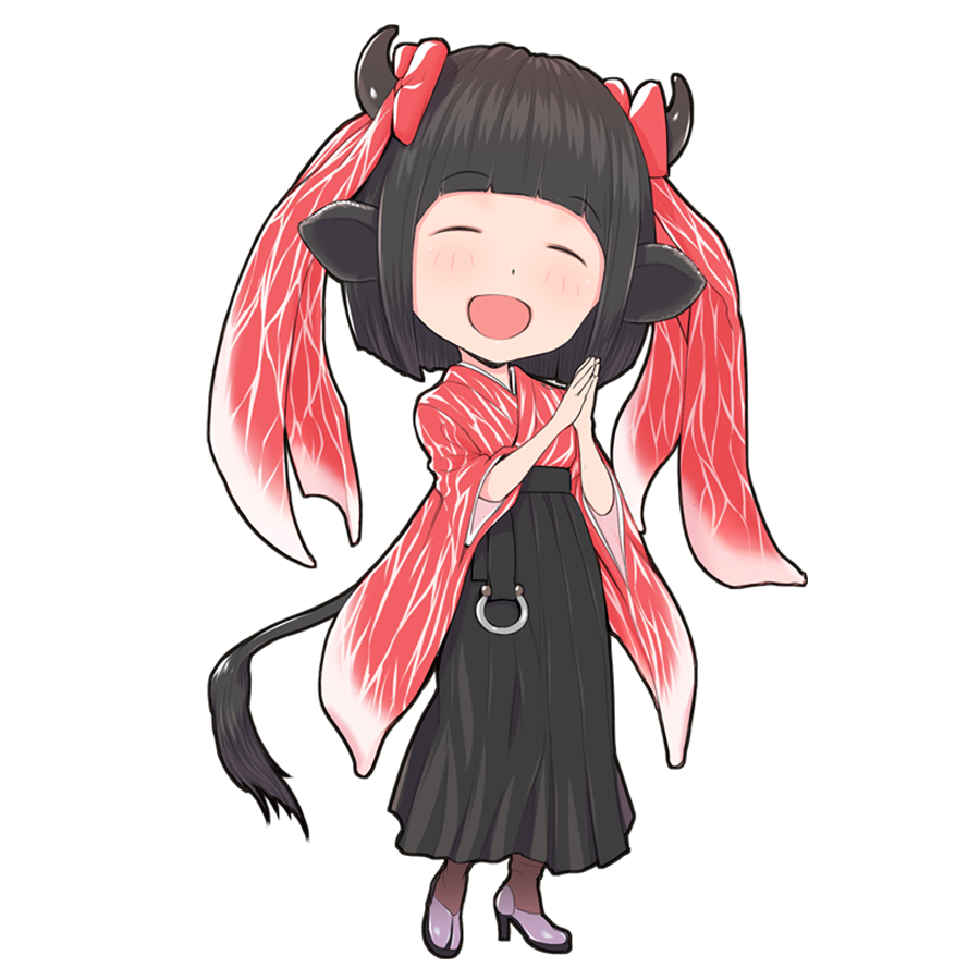 お肉を擬人化したキャラクター素材