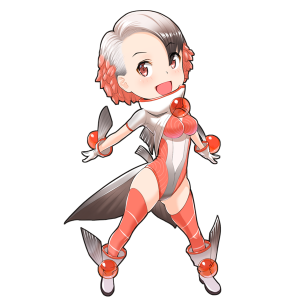 鮭を擬人化したキャラクター素材