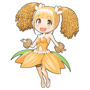 米を擬人化したキャラクター素材