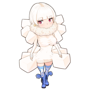 豆腐を擬人化したキャラクター素材