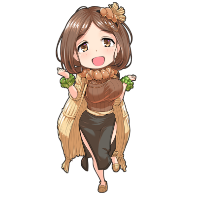 納豆を擬人化したキャラクター素材