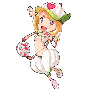 にんにくを擬人化したキャラクター素材
