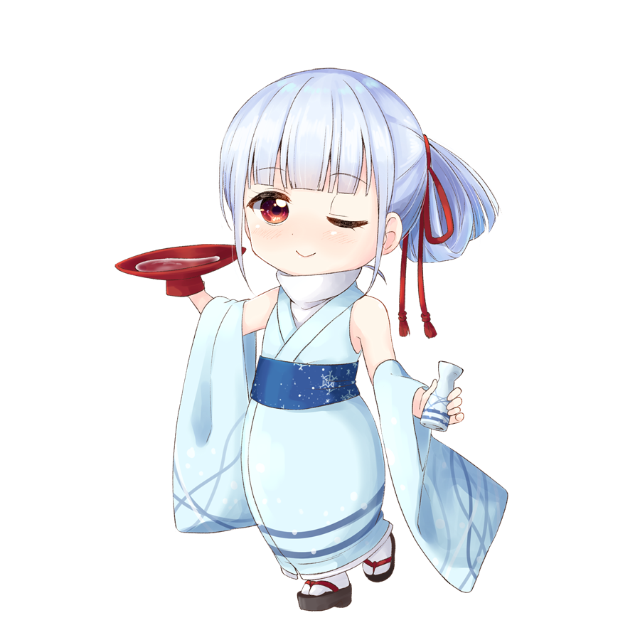 日本酒を擬人化したキャラクター素材