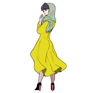 懐かしファッション、真知子巻き/50年代、「君の名は」で流行