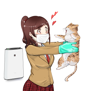 猫アレルギーだけど猫が好き。空気清浄機