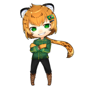 ジャガー(ブラジル)をモチーフにしたキャラクター素材
