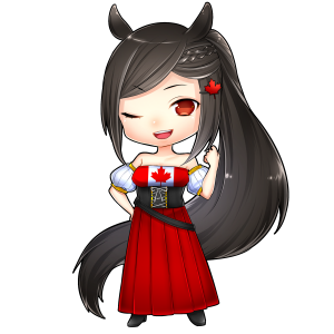 カナディアンホース(カナダ)をモチーフにしたキャラクター素材