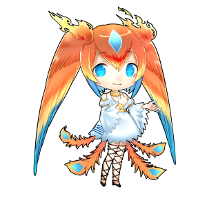 フェニックス(ギリシャ)をモチーフにしたキャラクター素材