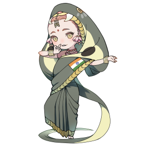 キングコブラ(インド)をモチーフにしたキャラクター素材