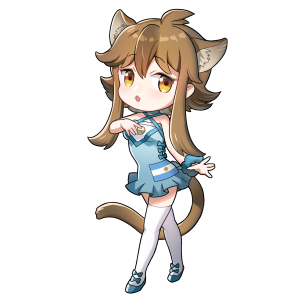 ピューマ(アルゼンチン)をモチーフにしたキャラクター素材