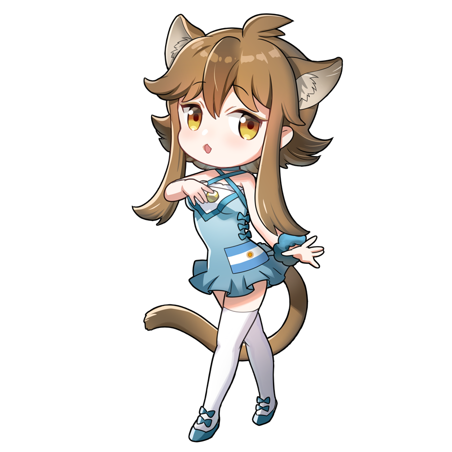 ピューマ(アルゼンチン)をモチーフにしたキャラクター素材