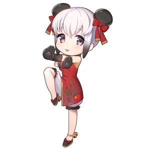 パンダ(中国)をモチーフにしたキャラクター素材