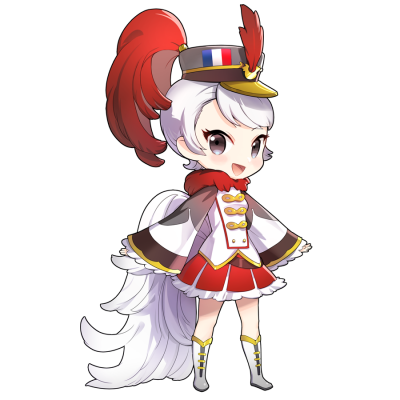 雄鶏(フランス)をモチーフにしたキャラクター素材