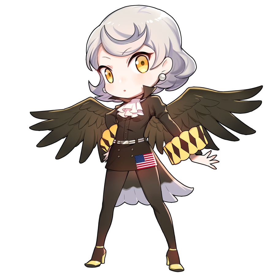 ハクトウワシ(アメリカ)をモチーフにしたキャラクター素材