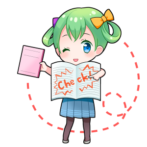 ノートを擬人化したキャラクター素材