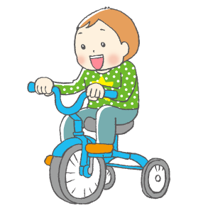 幼児、育児、3輪車