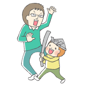 幼児、育児、パパ
