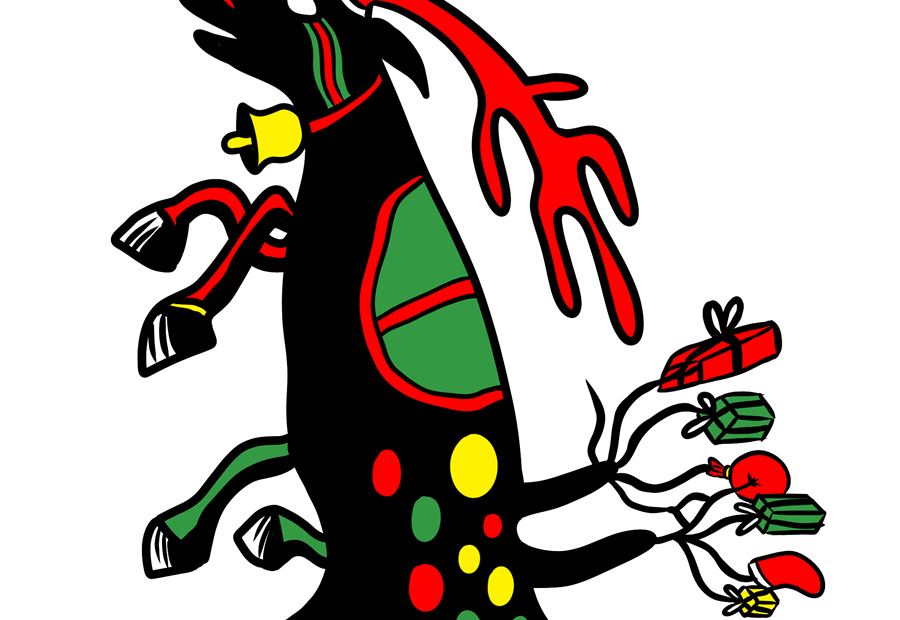 クリスマス、トナカイ、イベント、社会
