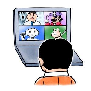 リモートワーク、コロナ、パソコン