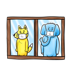 コロナ、犬、象