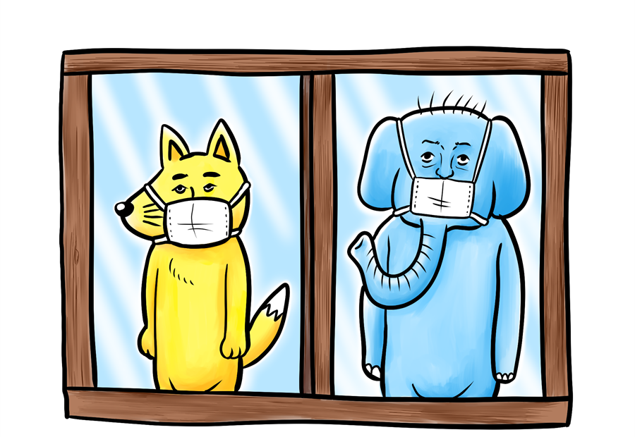 コロナ、犬、象