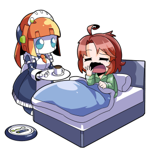 SF、メイドロボットに世話をしてもらう人