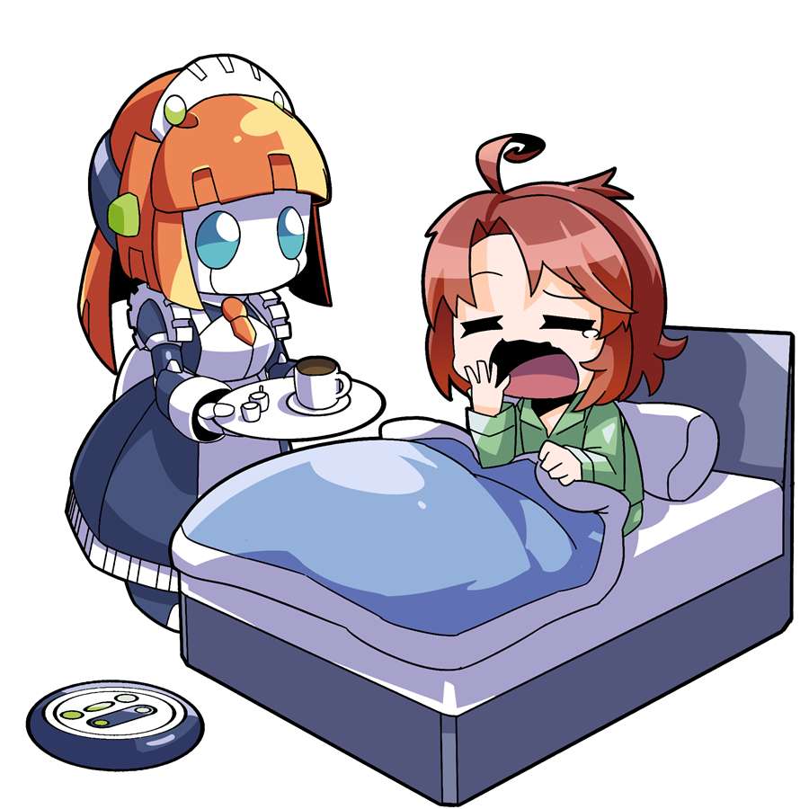 SF、メイドロボットに世話をしてもらう人