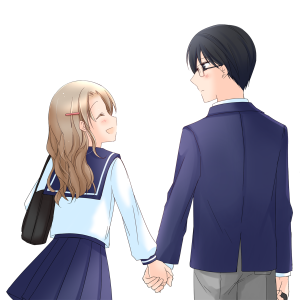 恋愛、通学、メガネ