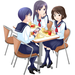 ファーストフード、放課後、ハンバーガー、ポテト