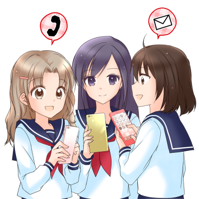 友達、スマートフォン、電話