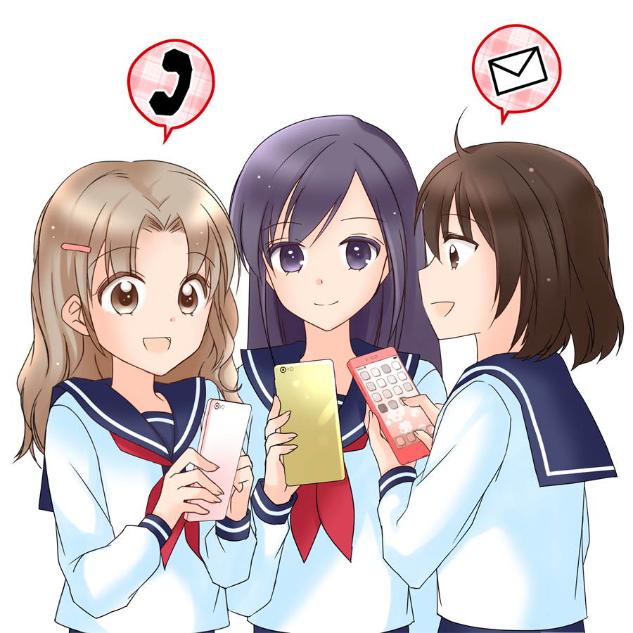 友達、スマートフォン、電話